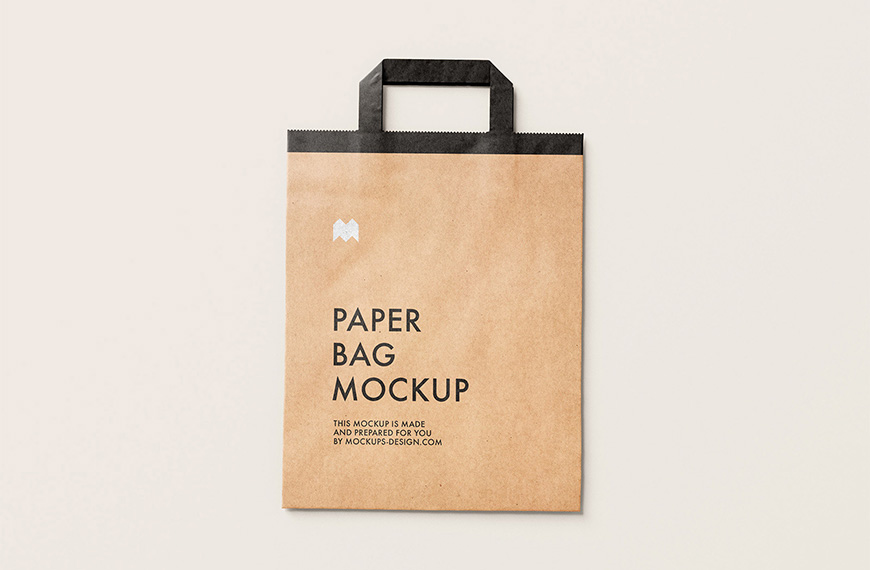 Flattened Paper Bag Mockup - Free Mockups for Download