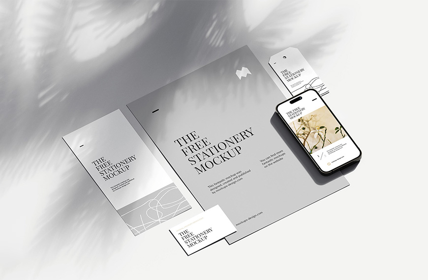 Clean Stationery Mockup